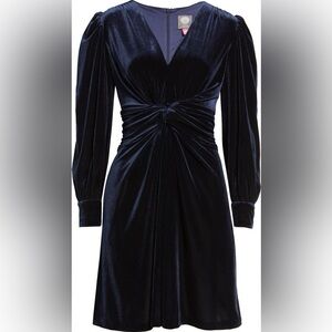 NWT! Vince Camuto Navy Velvet‎ Dress